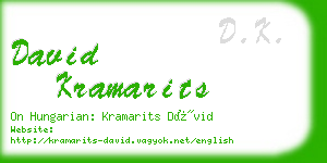 david kramarits business card